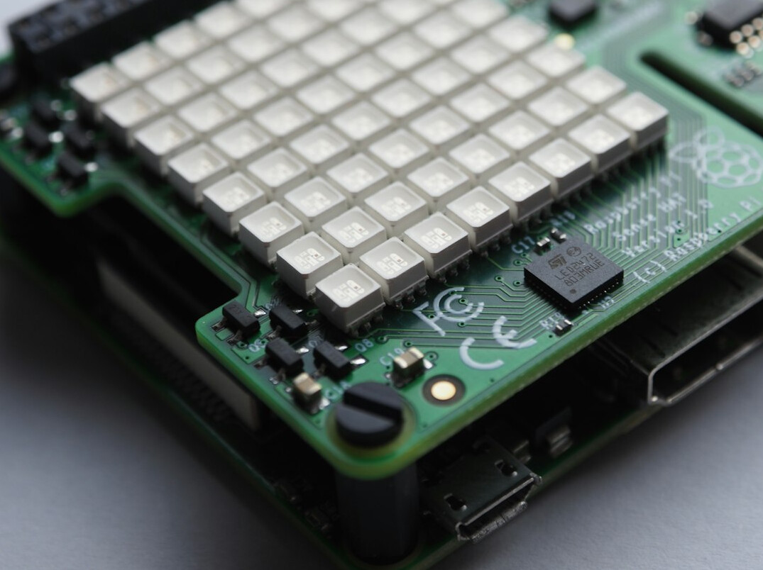 Close-up of a green circuit board