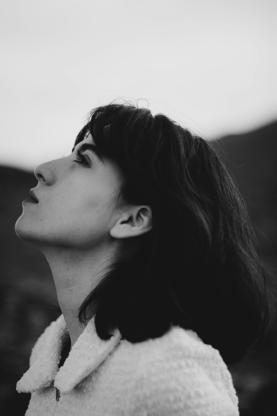 Portrait of a woman with dark hair