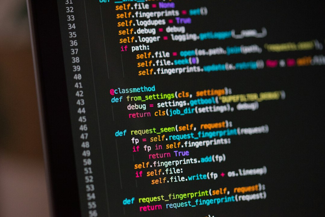 developer writing code