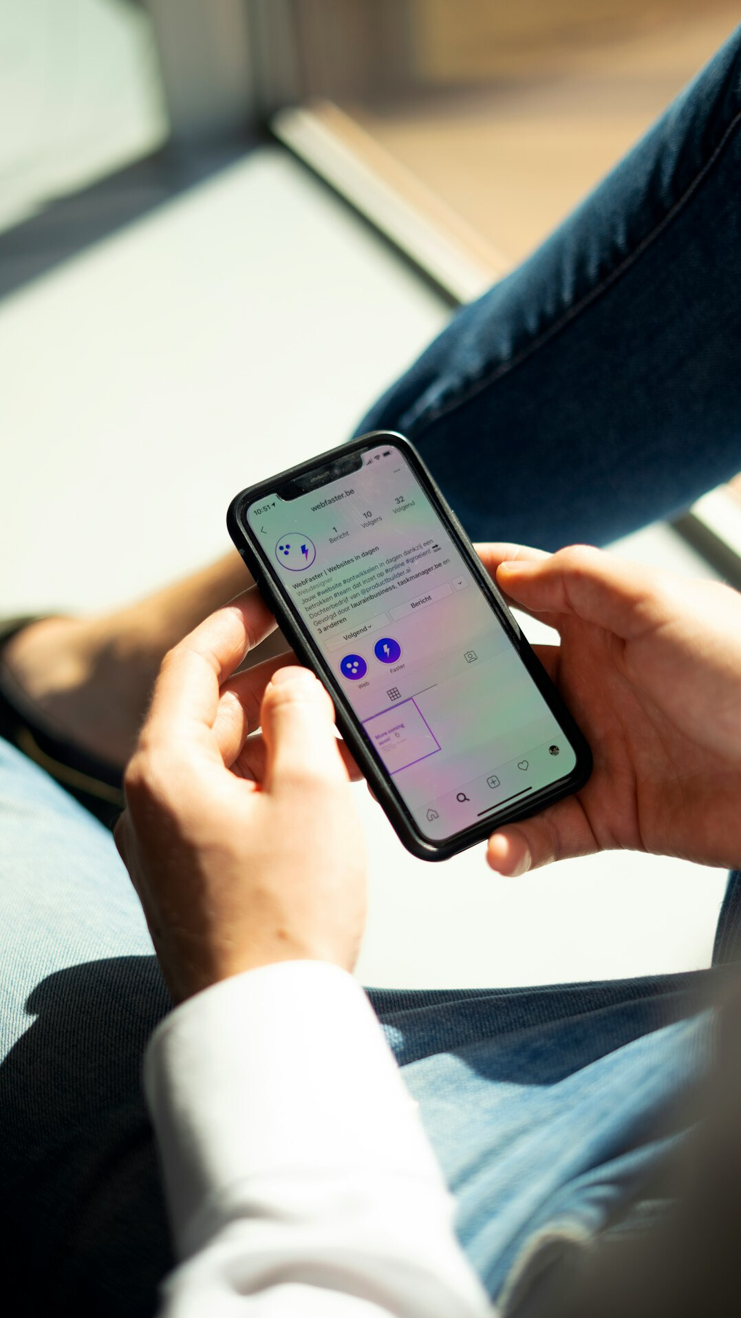 customer using insurance app